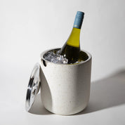 White Terrazzo Ice Bucket