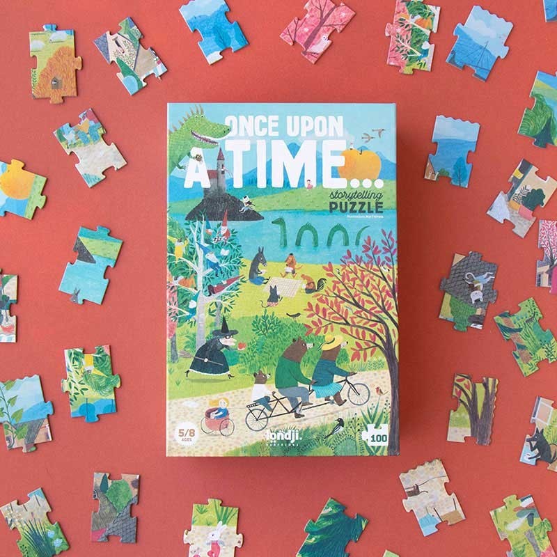 Londji Once Upon a Time storytelling puzzle fairy tale village