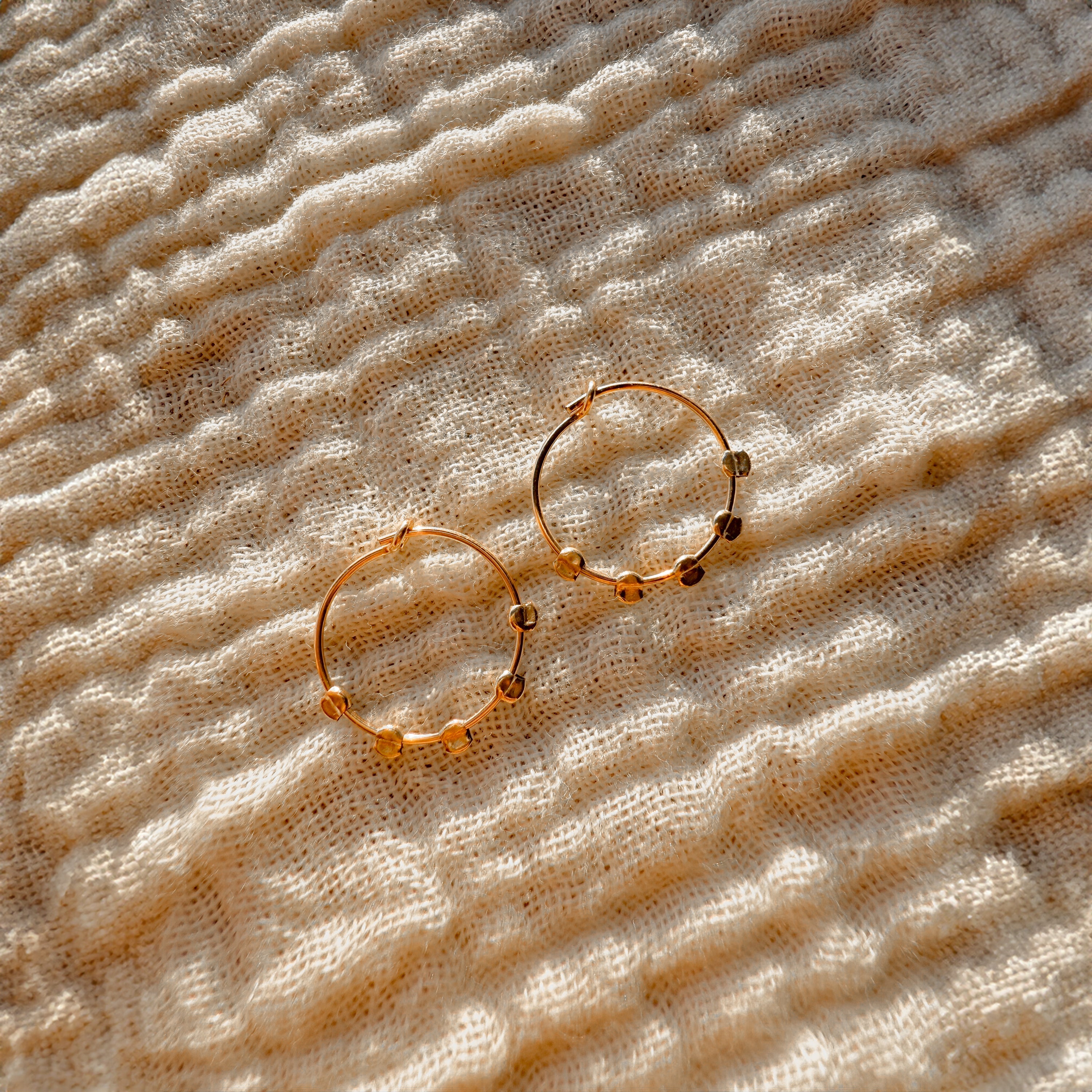 Sense Earrings shown from a second angle