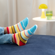 Remember sneaker socks worn, styled outdoors